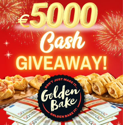Golden Bake is giving €5,000 away this New Year’s Eve