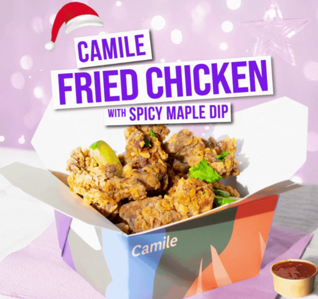 Delicious new ‘Camile Fried Chicken,’ with spicy maple dip now available