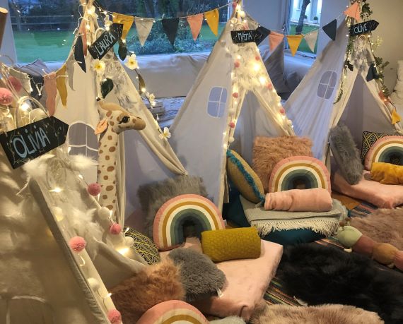 Your little sister will LOVE a unique birthday party by Sleepy Tipi Parties