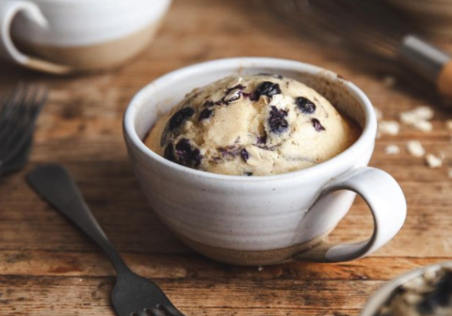 Recipe: Easy and delicious blueberry muffin – in a mug!