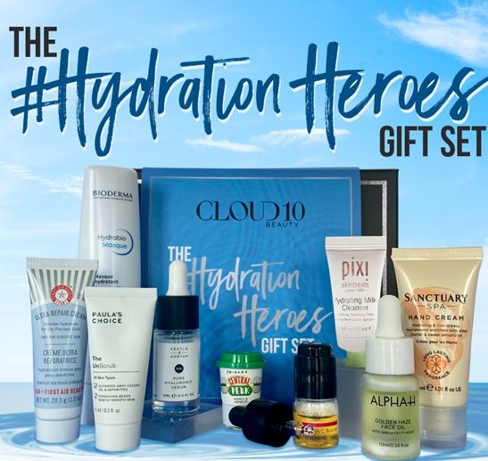 The Cloud 10 Beauty #HydrationHeroes Gift Set is sensational value