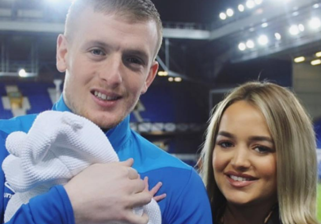 Jordan Pickford announces birth of second child with wife Megan