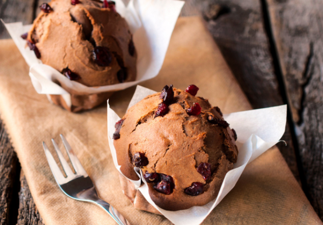 Recipe: These low-fat chocolate & cranberry muffins are such a delight